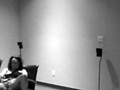 She gets horny and masturbates her twat lustily
