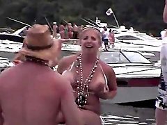 Check out bikini babes on the party boats