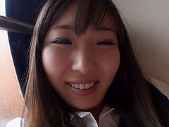 Beautiful and sexy Japanese schoolgirl in POV creampie fucking