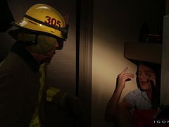 Firefighter Rescues His New Lover