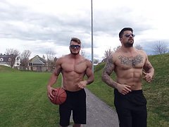 Zack Gets His Mouth Fucked By Tattooed Muscle Man