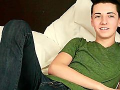 Adorable teen twink in solo porn video