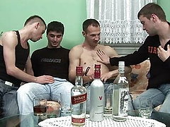 Erik Bili Slav and Milos Savic open their anus in a gay orgy