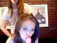 beauté, webcam, baise, brunette, levrette, seins