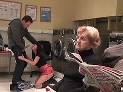 Ava Dalush Gets Fucked In A Public Laundry