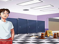toaletă, convulsie, desen animat, cu benzi animate, porno desen animat