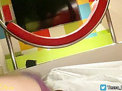 Tessa Dom fucks a fan in an hotel room.Tied & spanked Part 4
