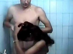 Awesome hot body nice ebony slut give nice handjob in bathroom by MyAllofGfs