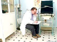 Gyno doctor examine hot bitch redhead blazena