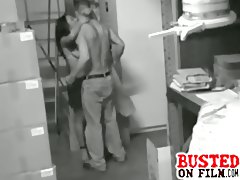 Storage Room Sex Caught By Security Cam